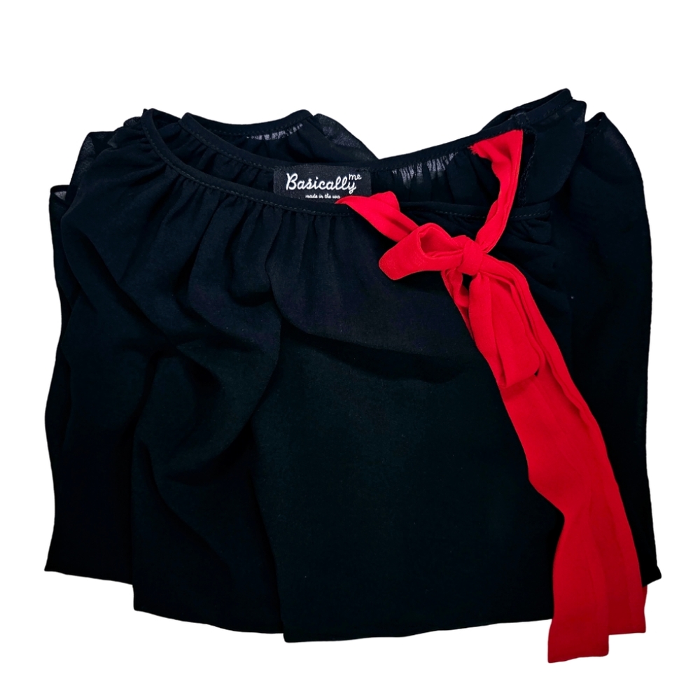 Tie-Shoulder Top by Basically Me